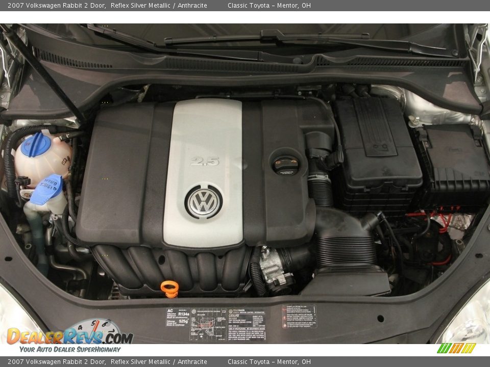 2007 Volkswagen Rabbit 2 Door Reflex Silver Metallic / Anthracite Photo #17