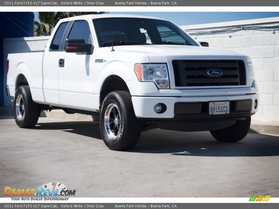 2011 Ford F150 XLT SuperCab Oxford White / Steel Gray Photo #1