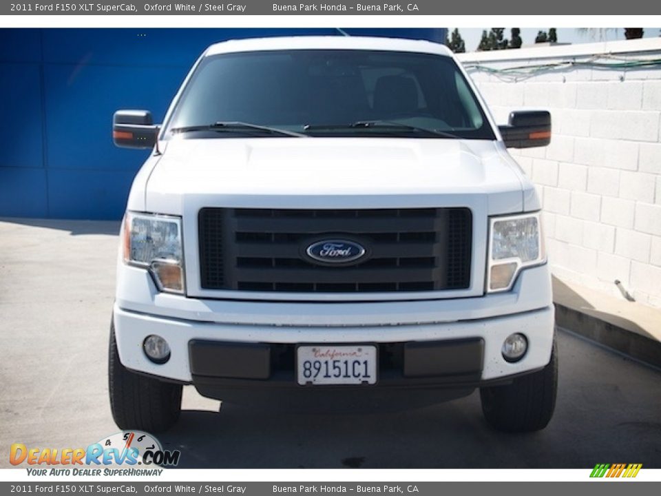 2011 Ford F150 XLT SuperCab Oxford White / Steel Gray Photo #7