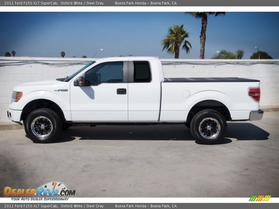 2011 Ford F150 XLT SuperCab Oxford White / Steel Gray Photo #8