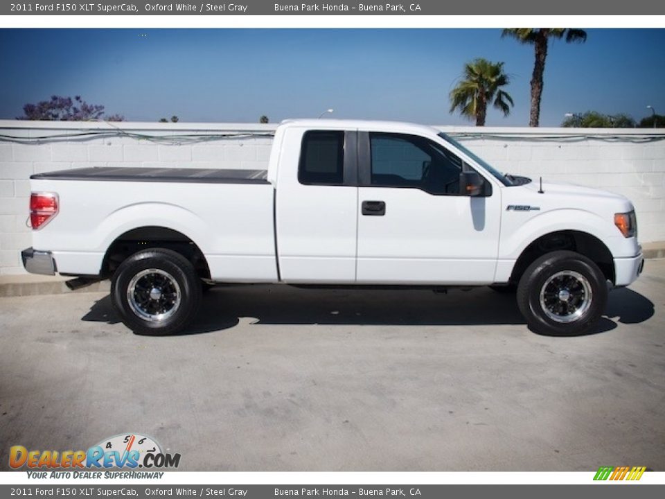 2011 Ford F150 XLT SuperCab Oxford White / Steel Gray Photo #11