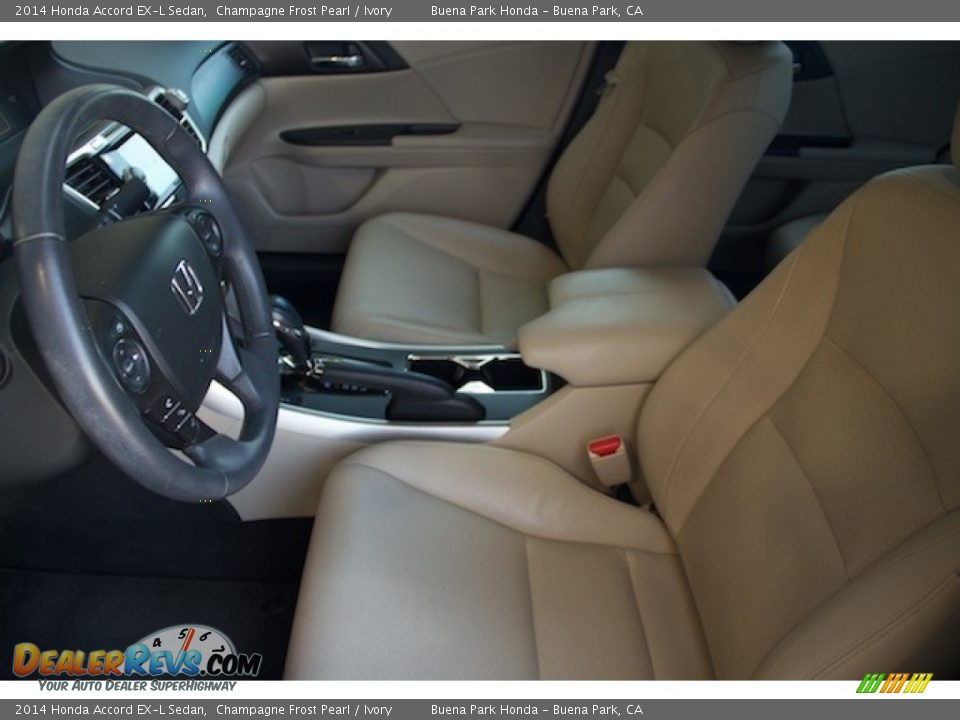 2014 Honda Accord EX-L Sedan Champagne Frost Pearl / Ivory Photo #3