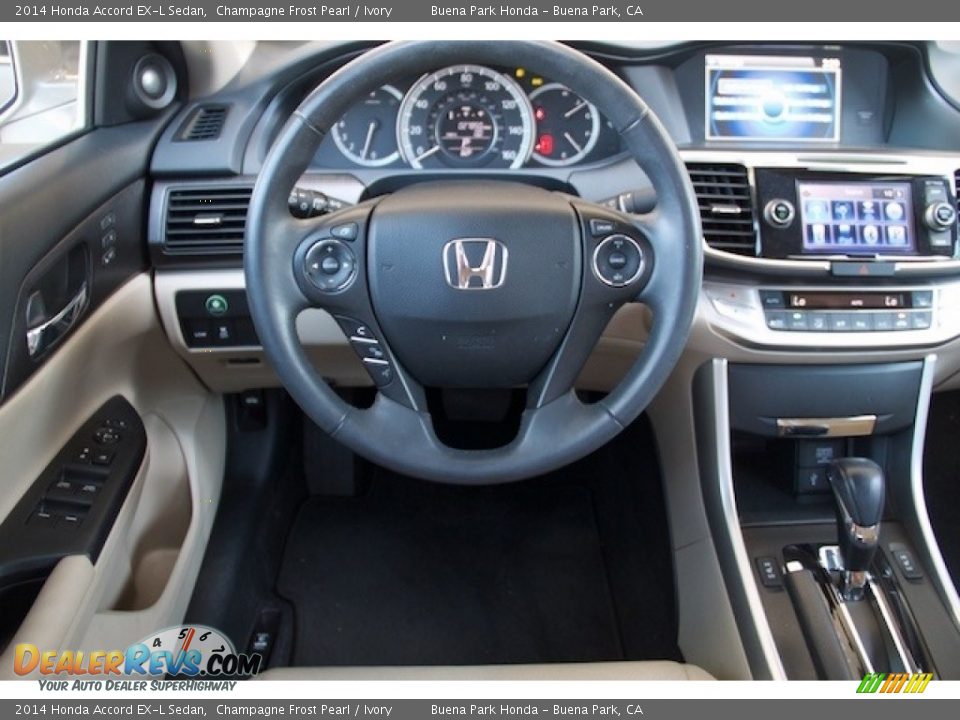 2014 Honda Accord EX-L Sedan Champagne Frost Pearl / Ivory Photo #5