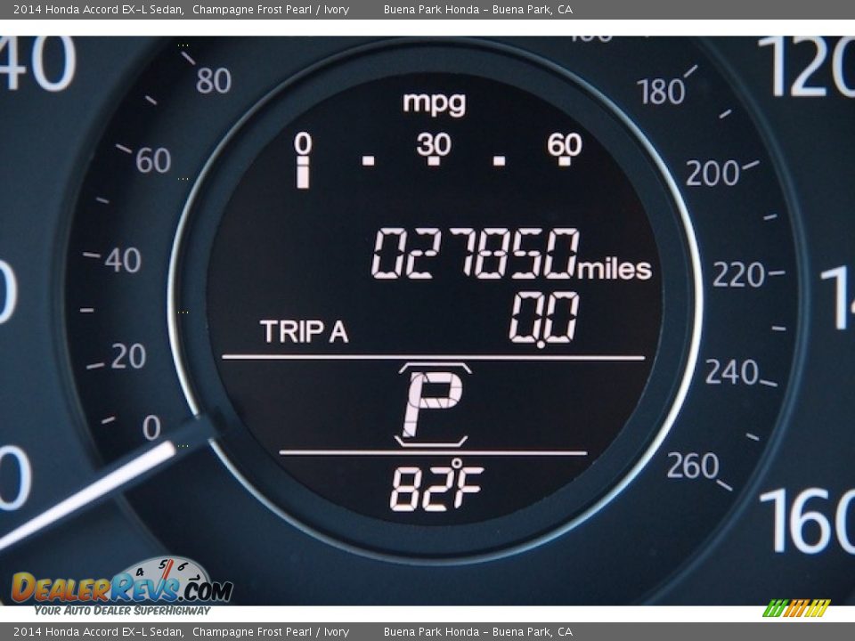 2014 Honda Accord EX-L Sedan Champagne Frost Pearl / Ivory Photo #6