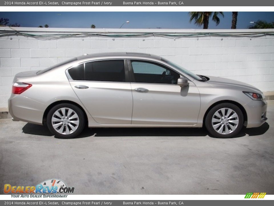 2014 Honda Accord EX-L Sedan Champagne Frost Pearl / Ivory Photo #8