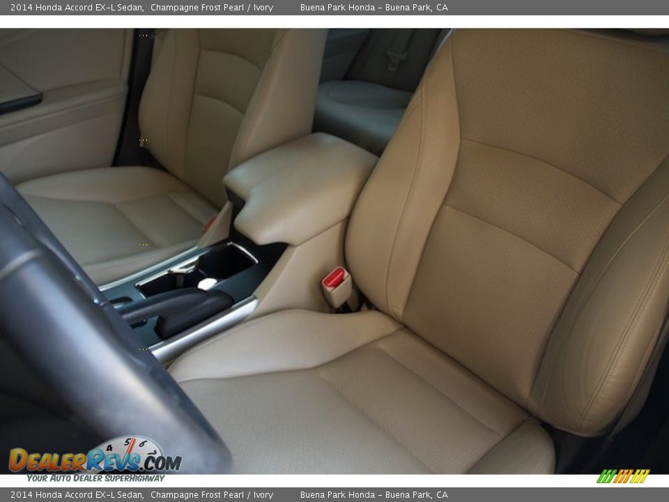 2014 Honda Accord EX-L Sedan Champagne Frost Pearl / Ivory Photo #12
