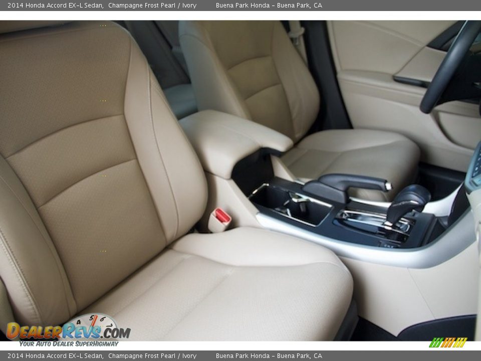 2014 Honda Accord EX-L Sedan Champagne Frost Pearl / Ivory Photo #18
