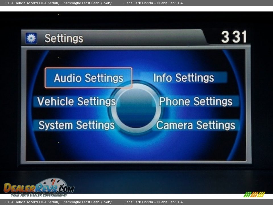 2014 Honda Accord EX-L Sedan Champagne Frost Pearl / Ivory Photo #19