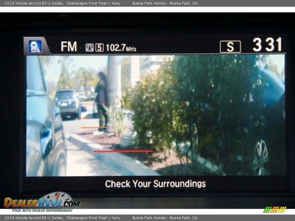 2014 Honda Accord EX-L Sedan Champagne Frost Pearl / Ivory Photo #22