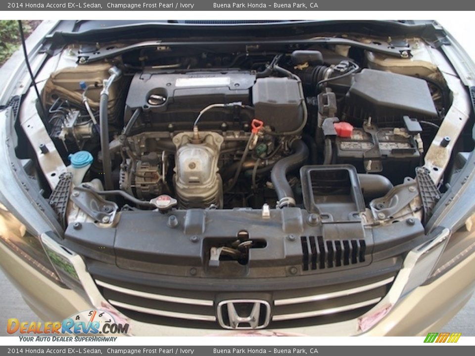 2014 Honda Accord EX-L Sedan Champagne Frost Pearl / Ivory Photo #28