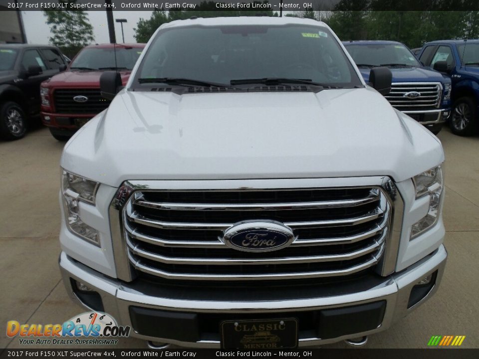 2017 Ford F150 XLT SuperCrew 4x4 Oxford White / Earth Gray Photo #2
