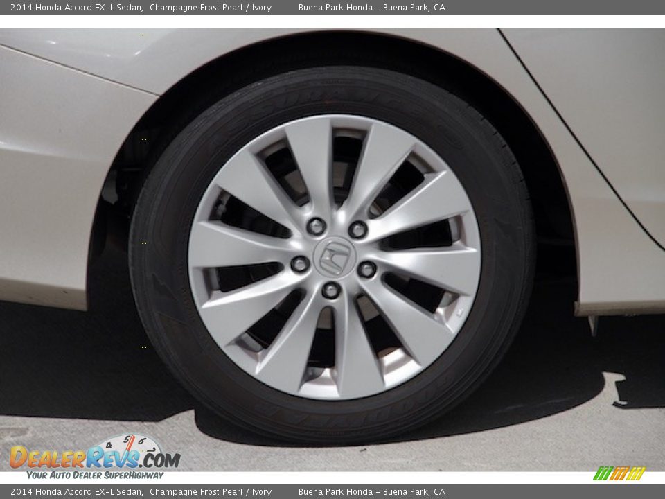 2014 Honda Accord EX-L Sedan Champagne Frost Pearl / Ivory Photo #29