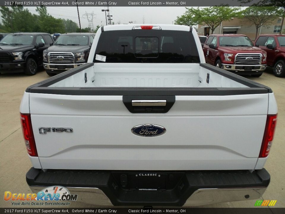 2017 Ford F150 XLT SuperCrew 4x4 Oxford White / Earth Gray Photo #4