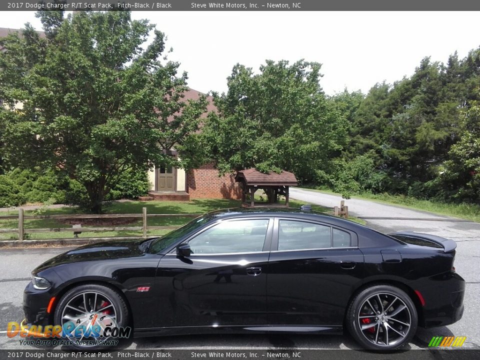 2017 Dodge Charger R/T Scat Pack Pitch-Black / Black Photo #1