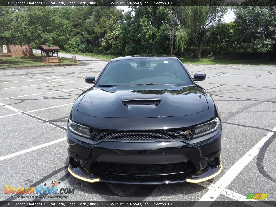 2017 Dodge Charger R/T Scat Pack Pitch-Black / Black Photo #3