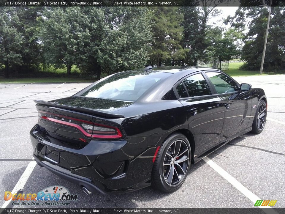 2017 Dodge Charger R/T Scat Pack Pitch-Black / Black Photo #6