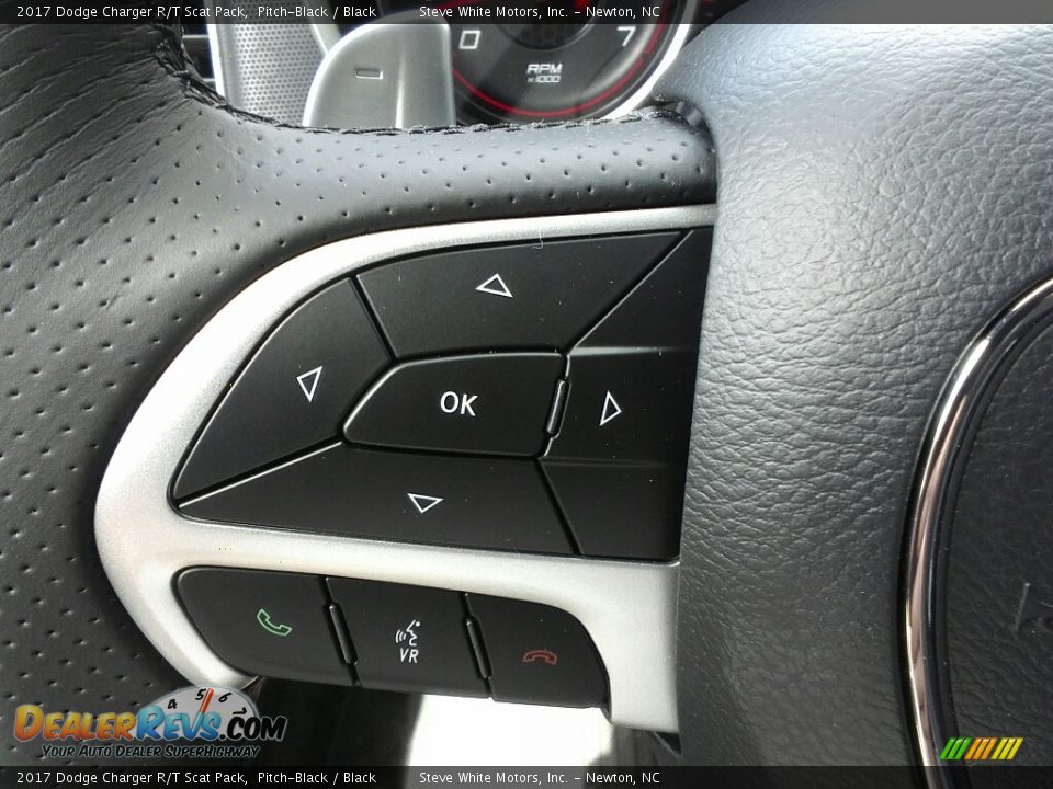 2017 Dodge Charger R/T Scat Pack Pitch-Black / Black Photo #11
