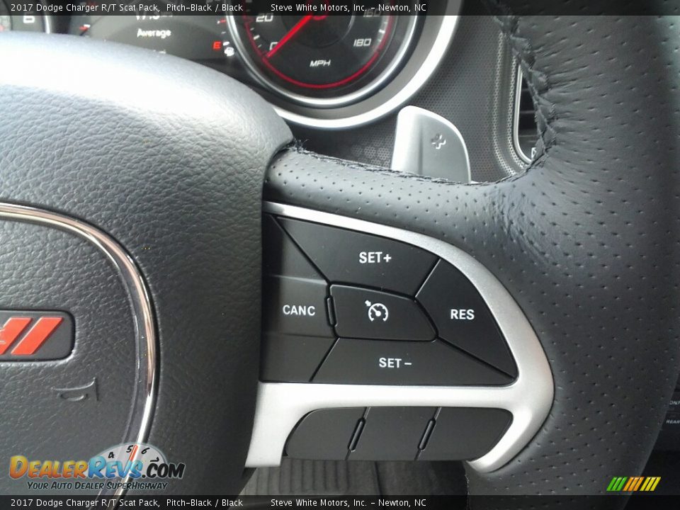 2017 Dodge Charger R/T Scat Pack Pitch-Black / Black Photo #12