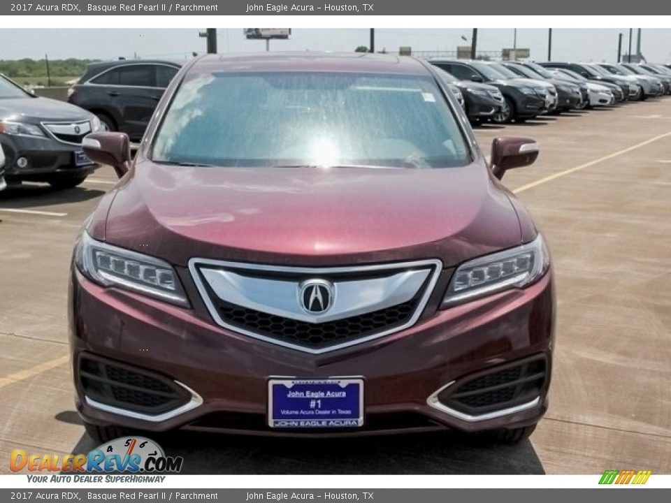 2017 Acura RDX Basque Red Pearl II / Parchment Photo #2