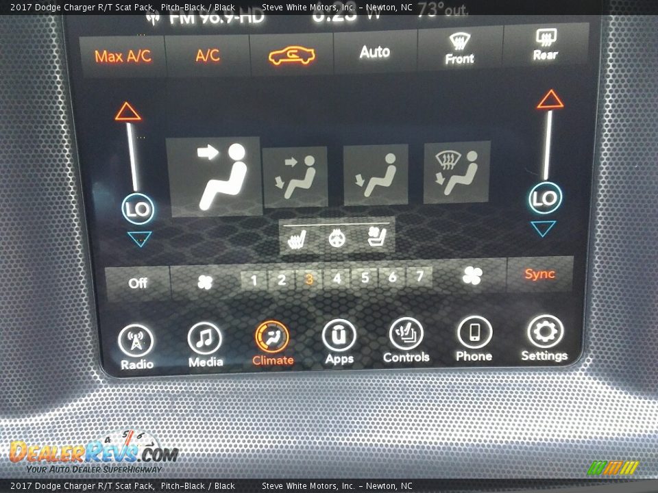 2017 Dodge Charger R/T Scat Pack Pitch-Black / Black Photo #16