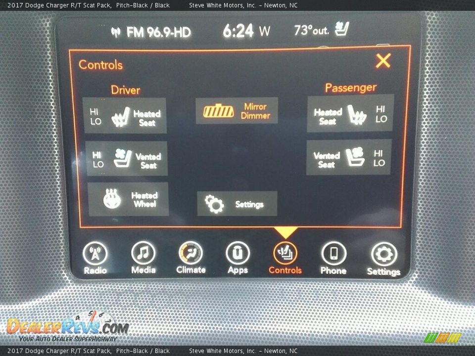 2017 Dodge Charger R/T Scat Pack Pitch-Black / Black Photo #17