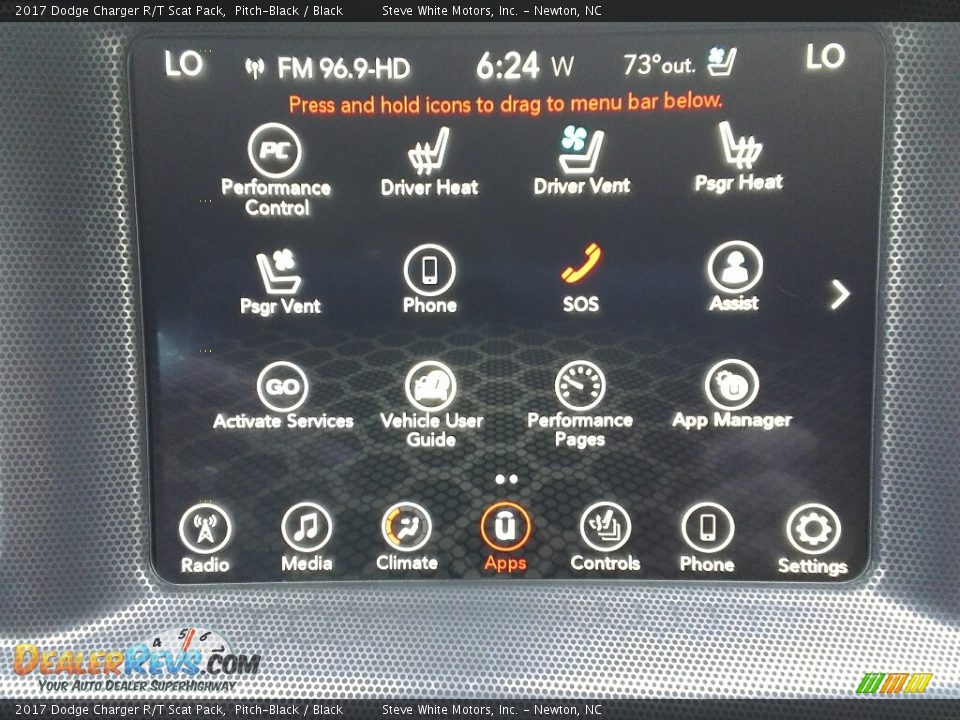 2017 Dodge Charger R/T Scat Pack Pitch-Black / Black Photo #18