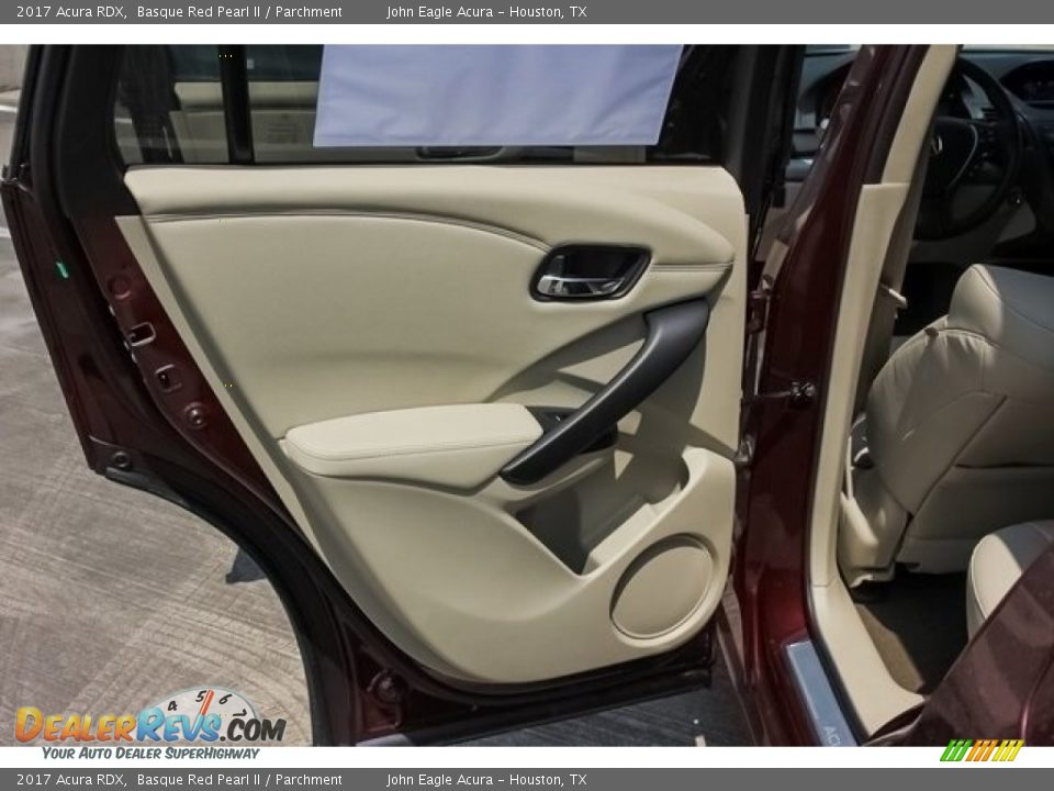 2017 Acura RDX Basque Red Pearl II / Parchment Photo #18