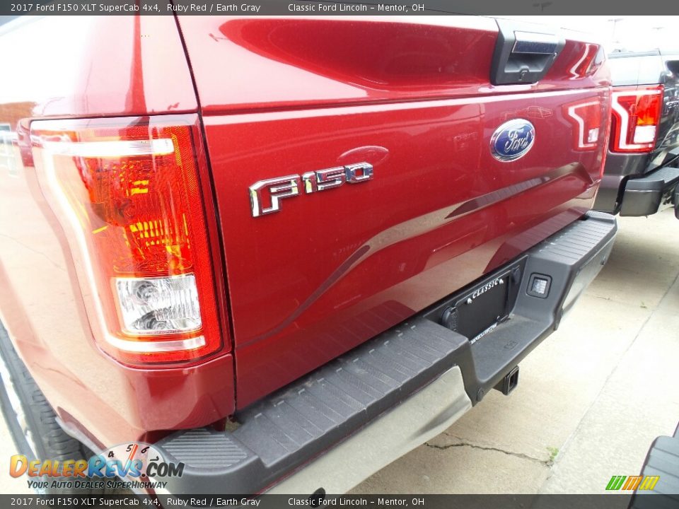 2017 Ford F150 XLT SuperCab 4x4 Ruby Red / Earth Gray Photo #4