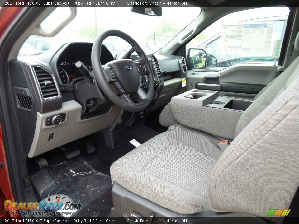 2017 Ford F150 XLT SuperCab 4x4 Ruby Red / Earth Gray Photo #7