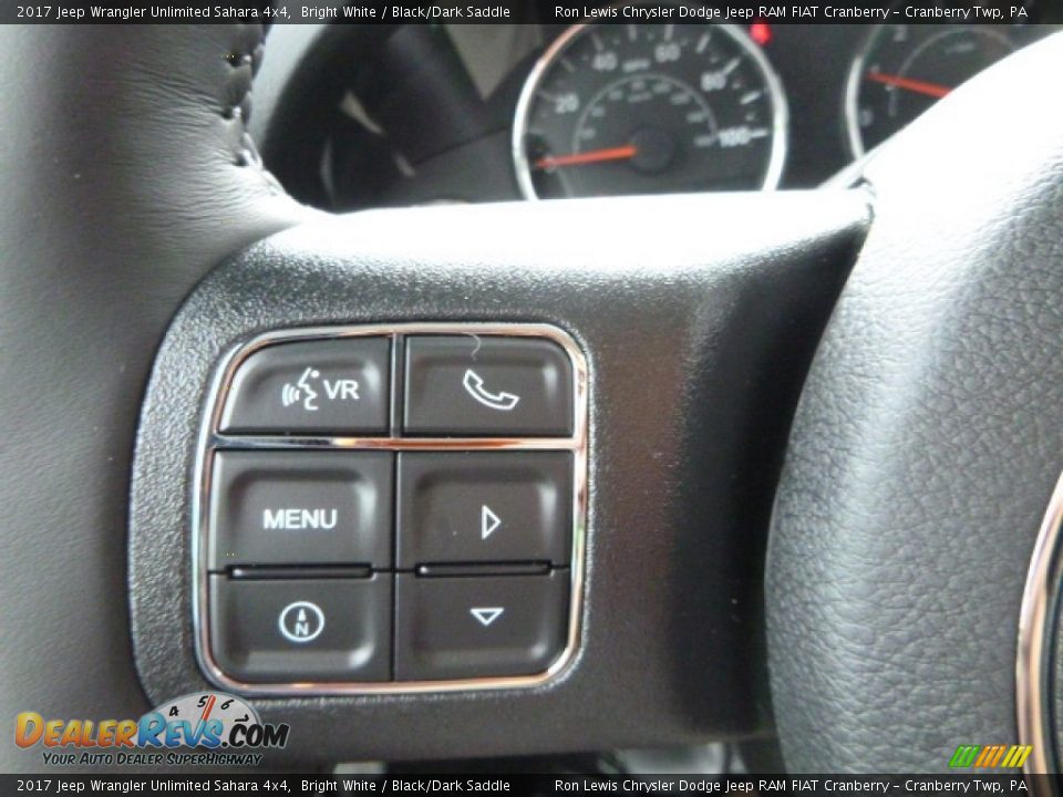 2017 Jeep Wrangler Unlimited Sahara 4x4 Bright White / Black/Dark Saddle Photo #19