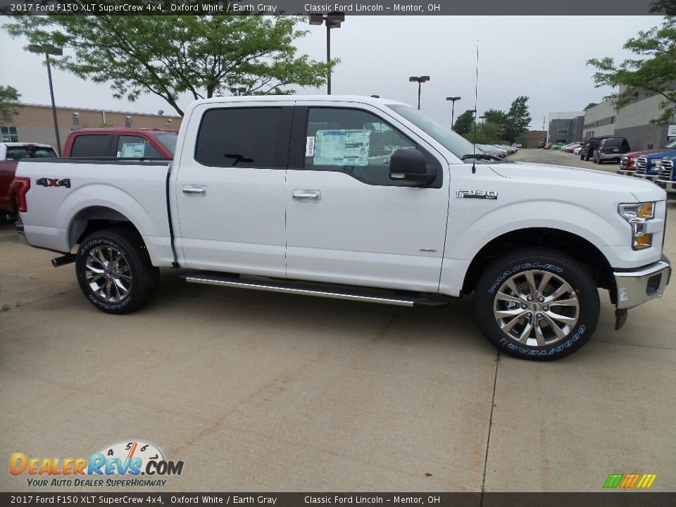 2017 Ford F150 XLT SuperCrew 4x4 Oxford White / Earth Gray Photo #3