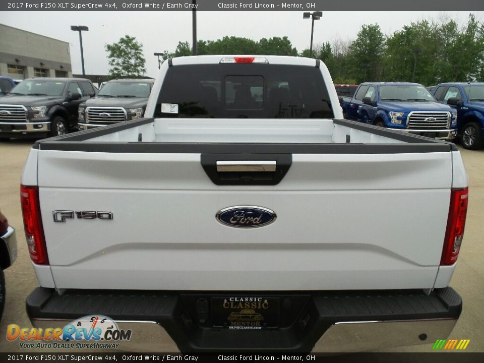 2017 Ford F150 XLT SuperCrew 4x4 Oxford White / Earth Gray Photo #4