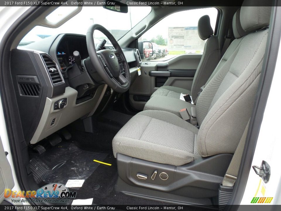 2017 Ford F150 XLT SuperCrew 4x4 Oxford White / Earth Gray Photo #7