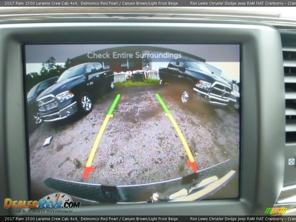 2017 Ram 1500 Laramie Crew Cab 4x4 Delmonico Red Pearl / Canyon Brown/Light Frost Beige Photo #19