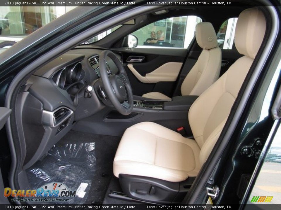 Latte Interior - 2018 Jaguar F-PACE 35t AWD Premium Photo #3
