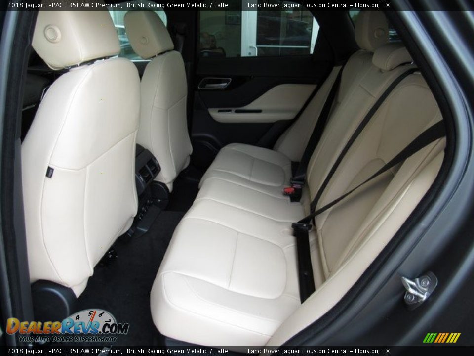 Rear Seat of 2018 Jaguar F-PACE 35t AWD Premium Photo #5