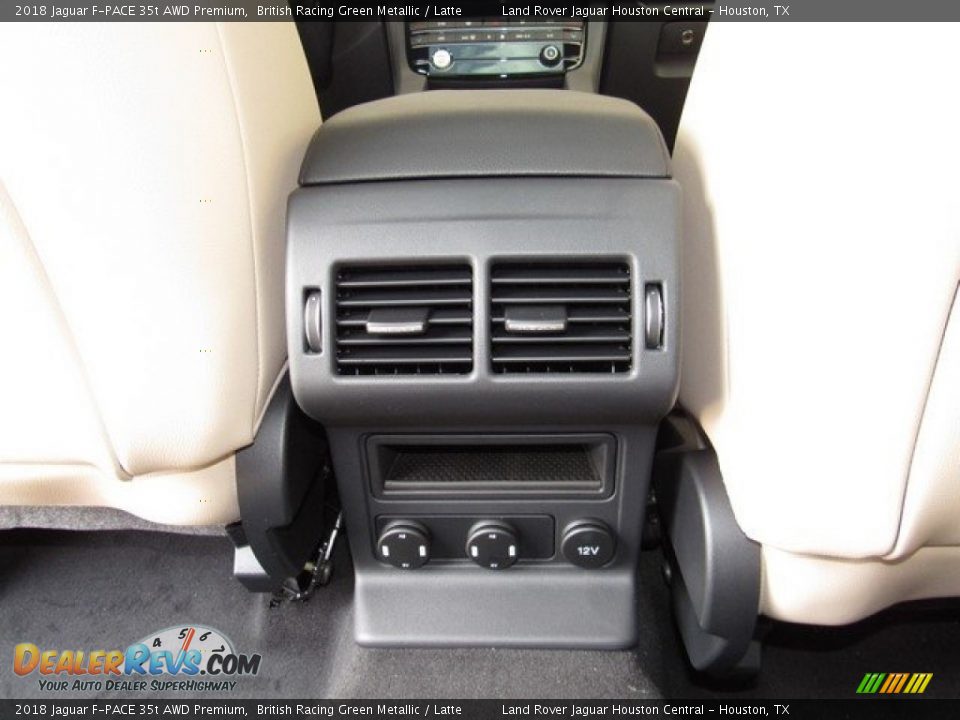 2018 Jaguar F-PACE 35t AWD Premium British Racing Green Metallic / Latte Photo #15