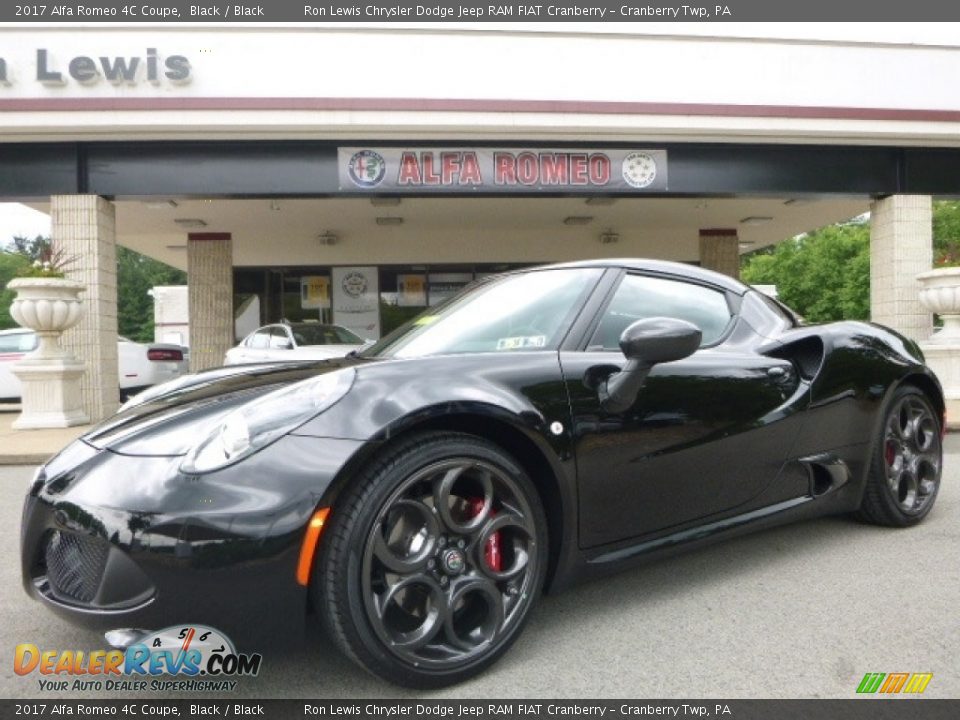 2017 Alfa Romeo 4C Coupe Black / Black Photo #2