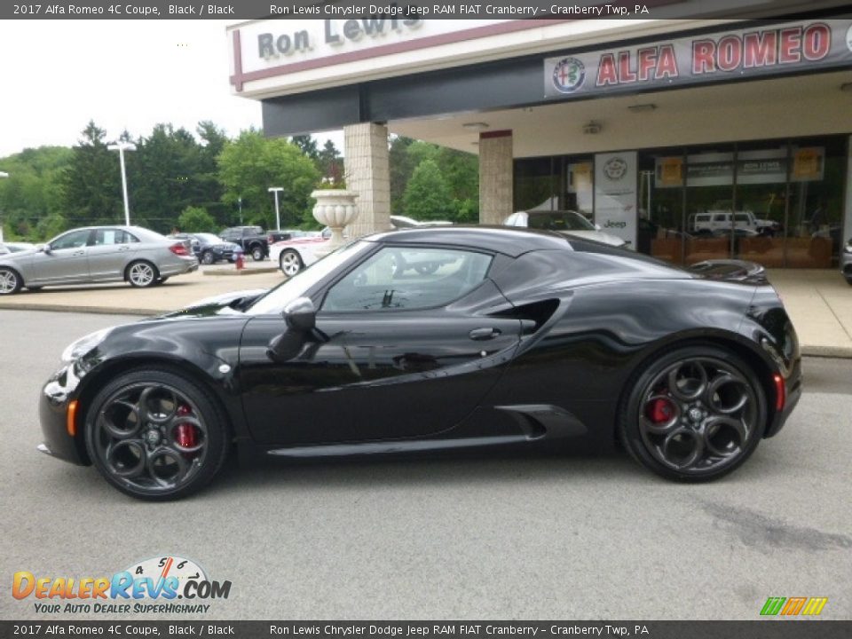 2017 Alfa Romeo 4C Coupe Black / Black Photo #3