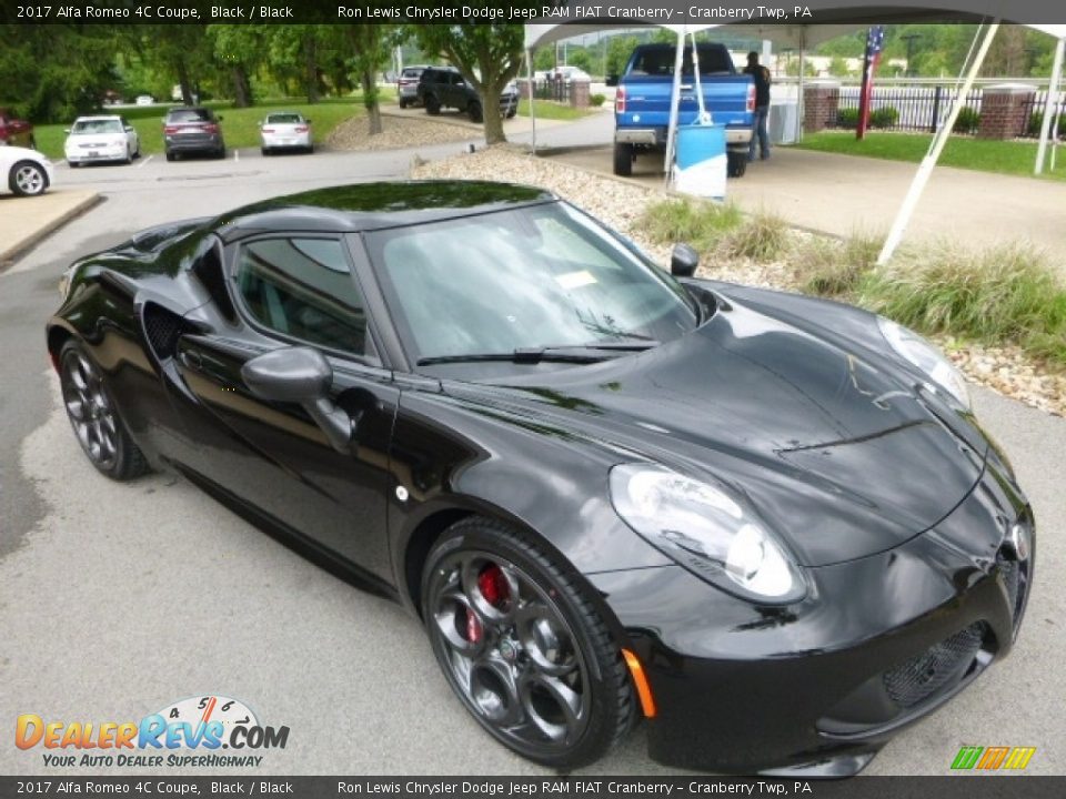 2017 Alfa Romeo 4C Coupe Black / Black Photo #12