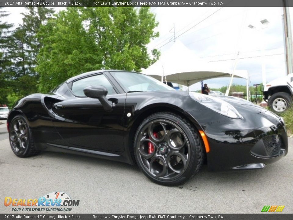 2017 Alfa Romeo 4C Coupe Black / Black Photo #13