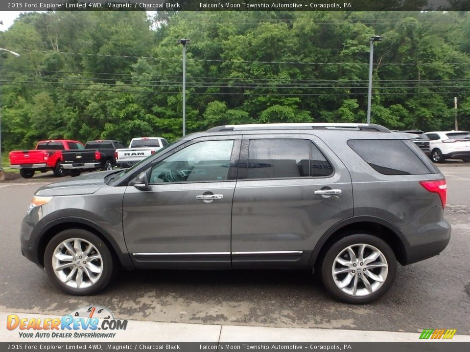 2015 Ford Explorer Limited 4WD Magnetic / Charcoal Black Photo #6