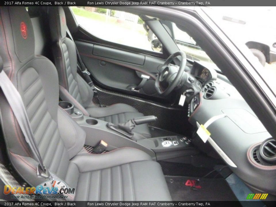 Black Interior - 2017 Alfa Romeo 4C Coupe Photo #17