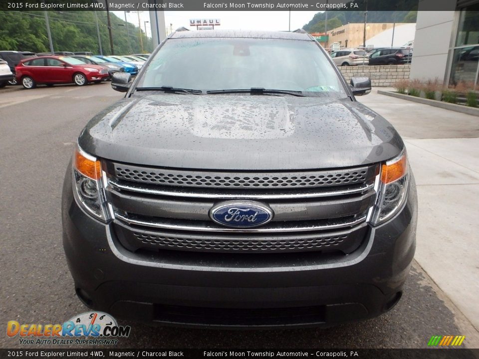 2015 Ford Explorer Limited 4WD Magnetic / Charcoal Black Photo #8