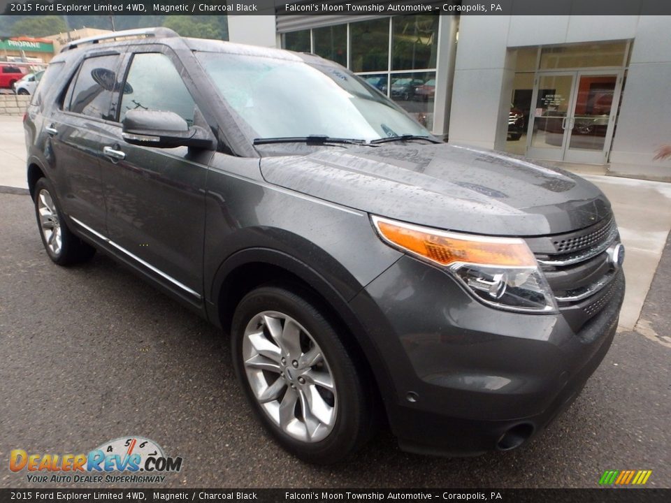 2015 Ford Explorer Limited 4WD Magnetic / Charcoal Black Photo #9