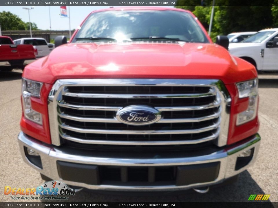 2017 Ford F150 XLT SuperCrew 4x4 Race Red / Earth Gray Photo #7