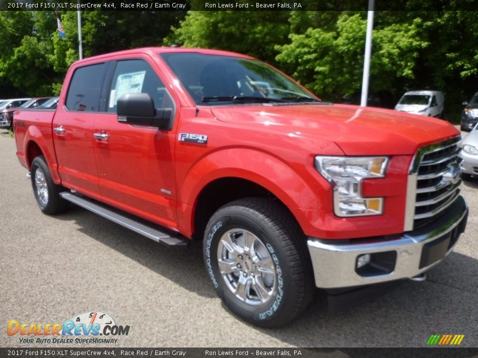2017 Ford F150 XLT SuperCrew 4x4 Race Red / Earth Gray Photo #8