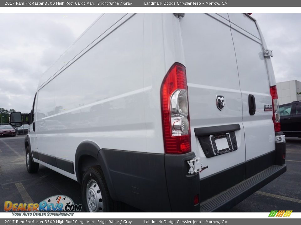 2017 Ram ProMaster 3500 High Roof Cargo Van Bright White / Gray Photo #2
