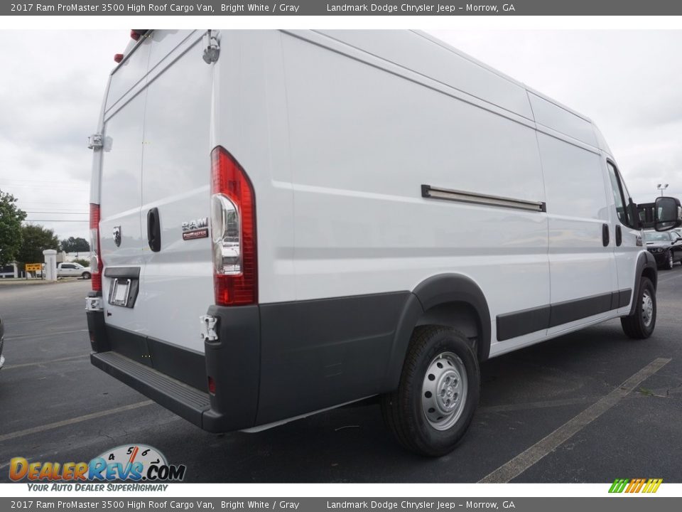 2017 Ram ProMaster 3500 High Roof Cargo Van Bright White / Gray Photo #3