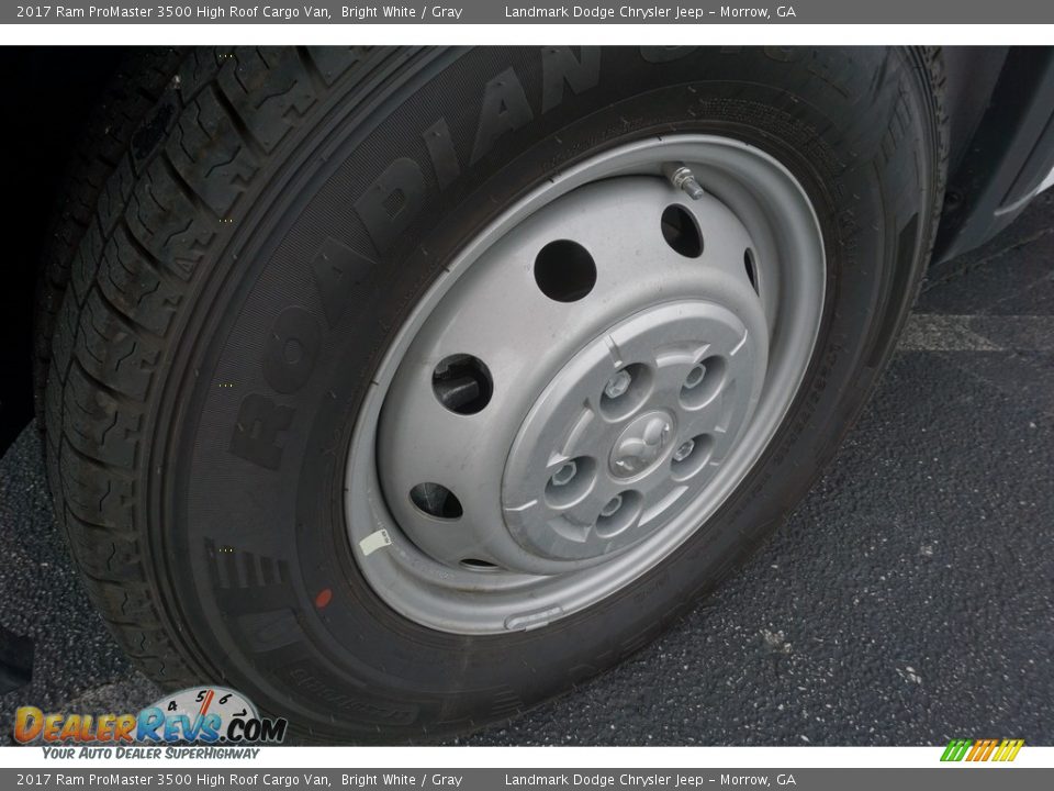 2017 Ram ProMaster 3500 High Roof Cargo Van Bright White / Gray Photo #5